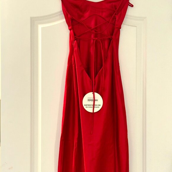 Babyboo Malika Maxi Dress - Red (XS) - Picture 2 of 4